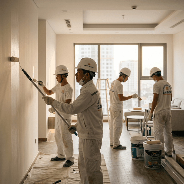 Đội thi công sơn nước MKG